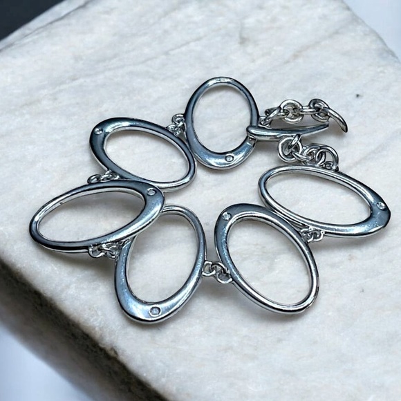 🌺Sterling & GENUINE DIAMOND Bracelet - Picture 6 of 12